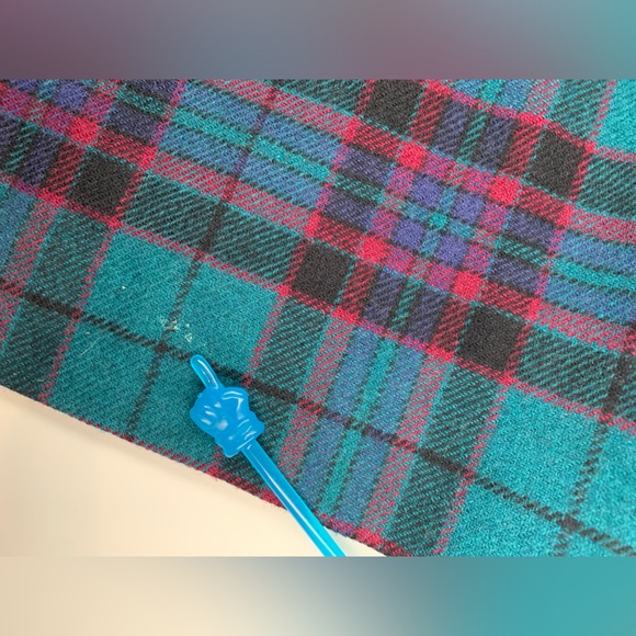 Vintage Woolrich Plaid Skirt Teal and Fuchsia Plaid Skirt - Picture 11 of 13